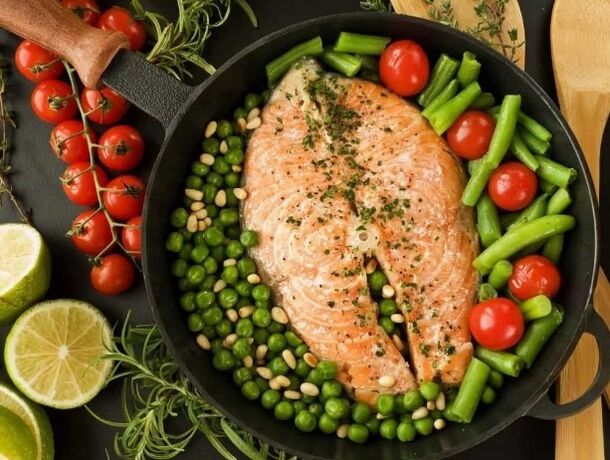 Fish with vegetables