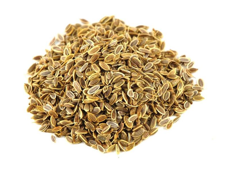 Dill seeds with mild diuretic effect