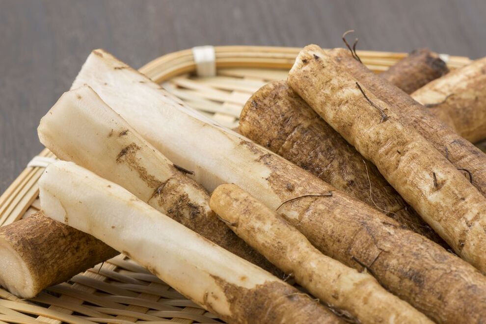 Diuretic burdock root will remove toxins and extra pounds